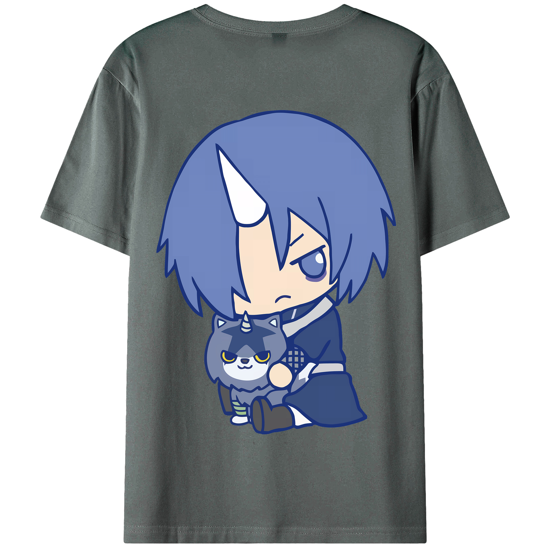 （画像用） 転スラ Regarding Reincarnated to Slime 綿100％半袖Tシャツ（背面プリント）